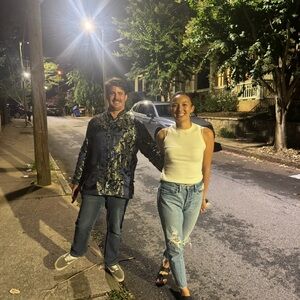 Elegant Blue and Gold Men Changshan Chinese silk like outfit